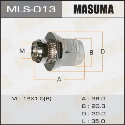 Гайка крепления колеса MASUMA MLS-013
