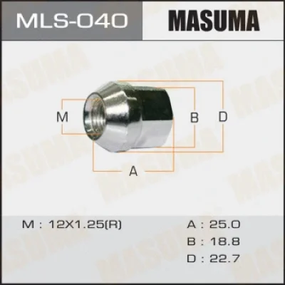 Гайка крепления колеса MASUMA MLS-040