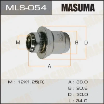 Гайка крепления колеса MASUMA MLS-054
