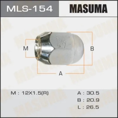 Гайка крепления колеса MASUMA MLS-154