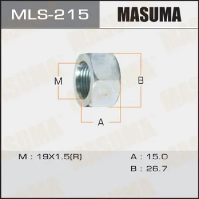Гайка крепления колеса MASUMA MLS-215