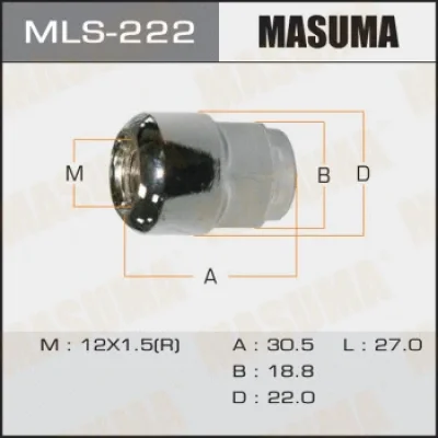 Гайка крепления колеса MASUMA MLS-222