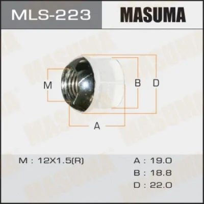 Гайка крепления колеса MASUMA MLS-223