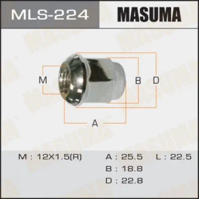 Гайка крепления колеса MASUMA MLS-224