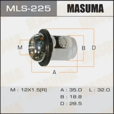 Гайка крепления колеса MASUMA MLS-225