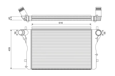 818391 VALEO Интеркулер