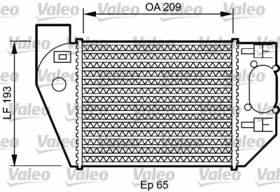 818825 VALEO Интеркулер