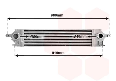 13004350 VAN WEZEL Интеркулер