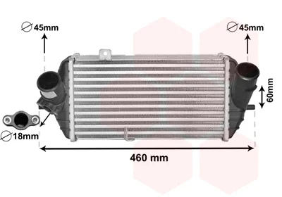 82004389 VAN WEZEL Интеркулер