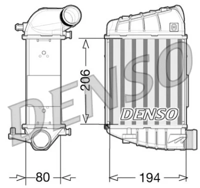 Интеркулер DENSO DIT02028