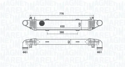 351319205040 MAGNETI MARELLI Интеркулер