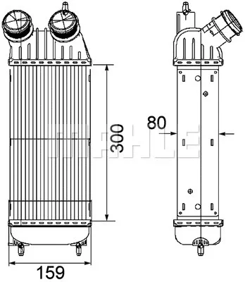 CI 171 000P KNECHT/MAHLE Интеркулер