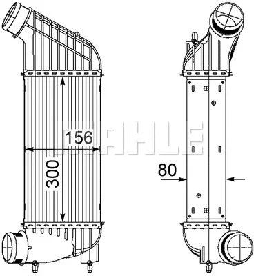 CI 181 000P KNECHT/MAHLE Интеркулер