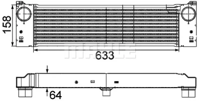 CI 192 000P KNECHT/MAHLE Интеркулер