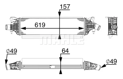 Интеркулер KNECHT/MAHLE CI 213 000P