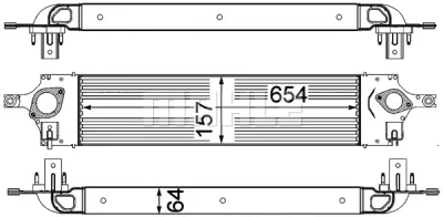 CI 319 000P KNECHT/MAHLE Интеркулер