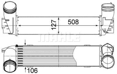 CI 490 000S KNECHT/MAHLE Интеркулер