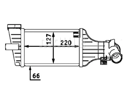 CI 71 000P KNECHT/MAHLE Интеркулер