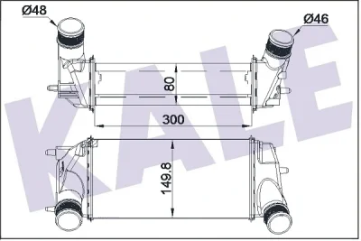 309100 KALE OTO RADYATÖR Интеркулер
