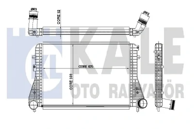 342380 KALE OTO RADYATÖR Интеркулер