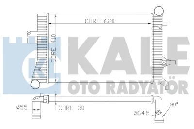 342500 KALE OTO RADYATÖR Интеркулер