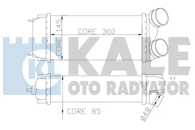 344000 KALE OTO RADYATÖR Интеркулер