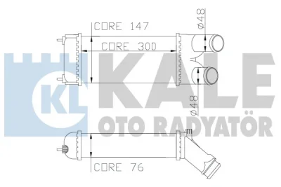 344400 KALE OTO RADYATÖR Интеркулер