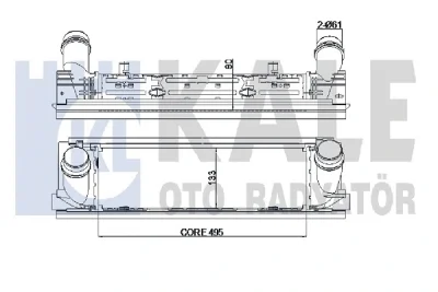 344825 KALE OTO RADYATÖR Интеркулер