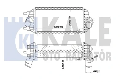 344945 KALE OTO RADYATÖR Интеркулер