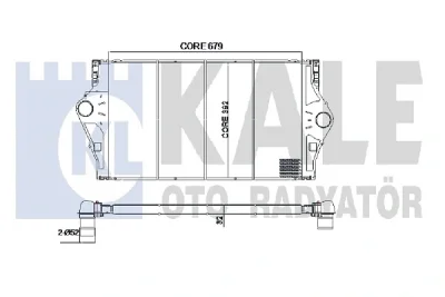 345075 KALE OTO RADYATÖR Интеркулер