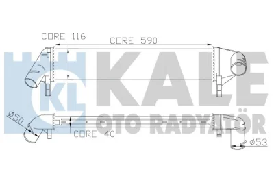 345085 KALE OTO RADYATÖR Интеркулер