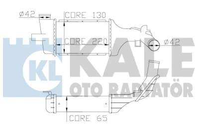 345300 KALE OTO RADYATÖR Интеркулер