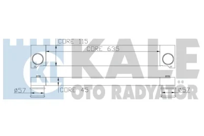 348000 KALE OTO RADYATÖR Интеркулер