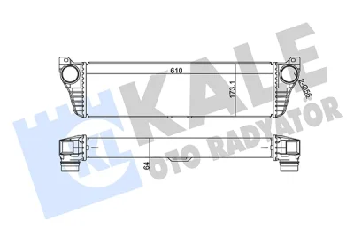 350905 KALE OTO RADYATÖR Интеркулер