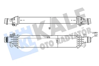 350920 KALE OTO RADYATÖR Интеркулер