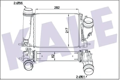 350985 KALE OTO RADYATÖR Интеркулер