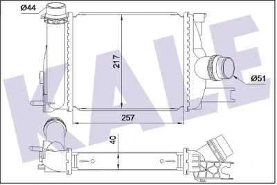 352255 KALE OTO RADYATÖR Интеркулер