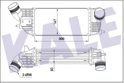 352295 KALE OTO RADYATÖR Интеркулер