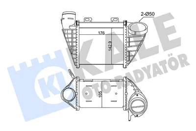 352460 KALE OTO RADYATÖR Интеркулер