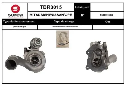 TBR0015 EAI Компрессор, наддув