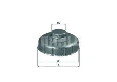 Ключ для масляного фильтра KNECHT/MAHLE OCS 7