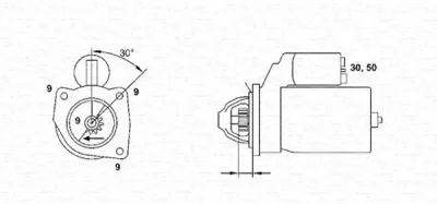 943221630010 MAGNETI MARELLI Стартер