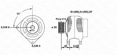 943346002010 MAGNETI MARELLI Генератор