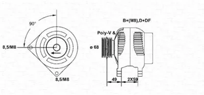 943355108010 MAGNETI MARELLI Генератор