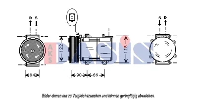 851379N AKS DASIS Компрессор, кондиционер