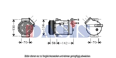 851886N AKS DASIS Компрессор, кондиционер