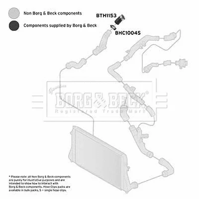 BTH1153 BORG & BECK Трубка нагнетаемого воздуха