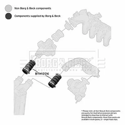 BTH1226 BORG & BECK Трубка нагнетаемого воздуха