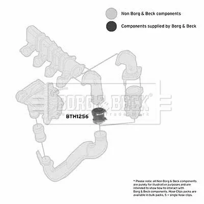 BTH1256 BORG & BECK Трубка нагнетаемого воздуха