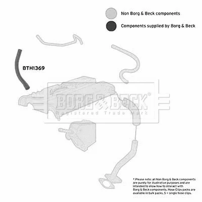 BTH1369 BORG & BECK Трубка нагнетаемого воздуха